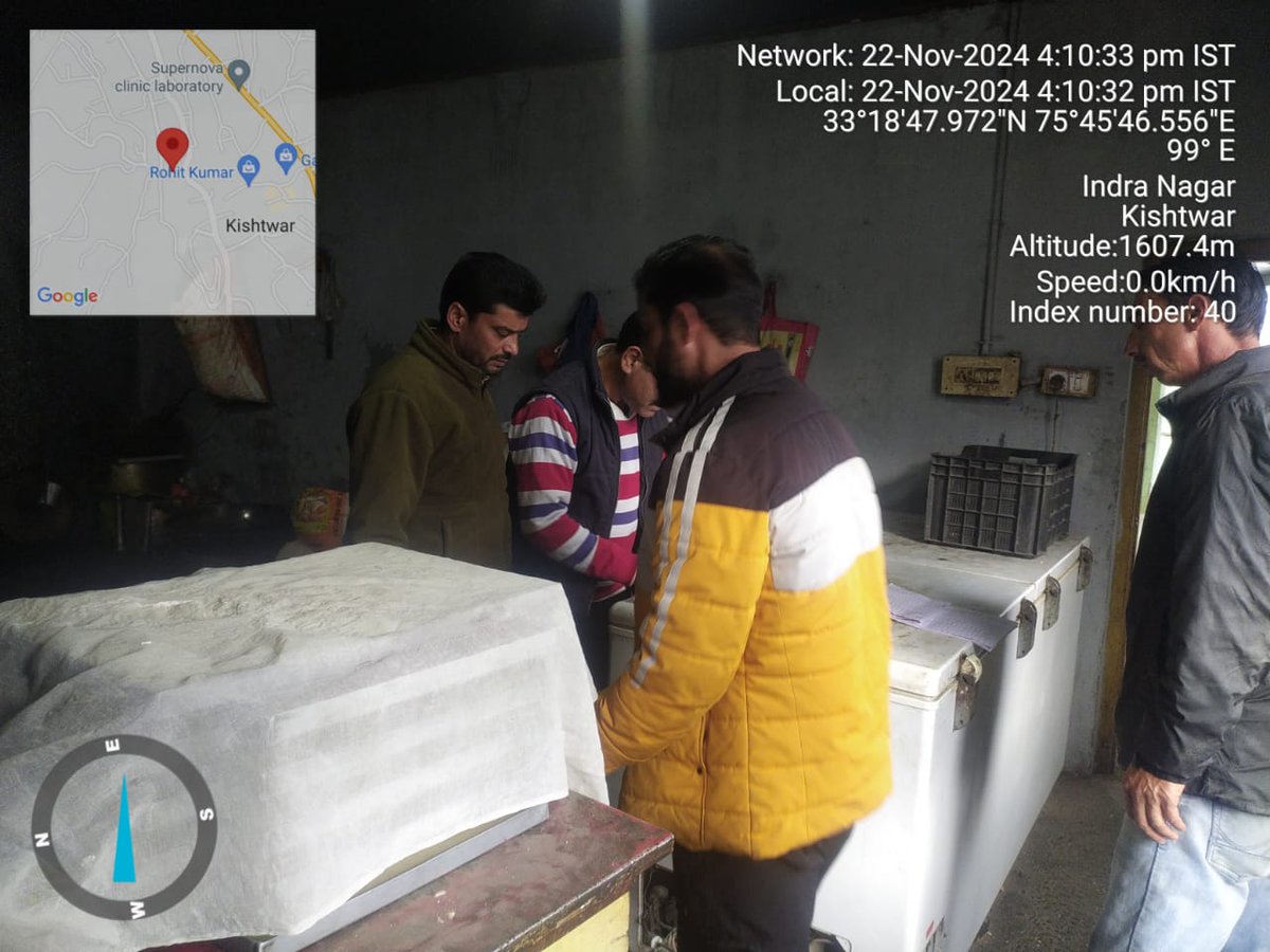 AeeJPDCLKtwr's tweet photo. On 22.11.2024, inspection was conducted by AEE Kishtwar along with AE territorial and huge load discrepancies were found in rate code 2/Commercial consumers.
Drive shall continue under the supervision of AEE Kishtwar.@JPDCLofficial @ChiefJammu @SuperintendingK @xenjpdclktwr https://t.co/UwjcHra3Oh