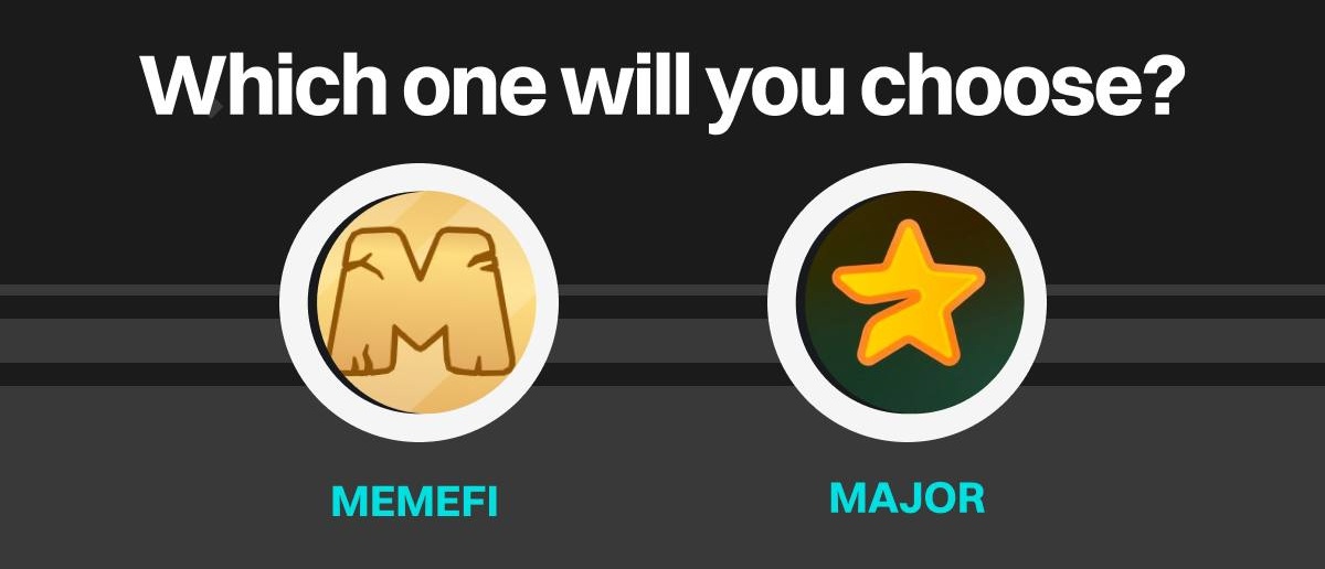 DurovPD's tweet photo. Which one will you choose?

$MEMEFI or $MAJOR https://t.co/eNhAtvN10F