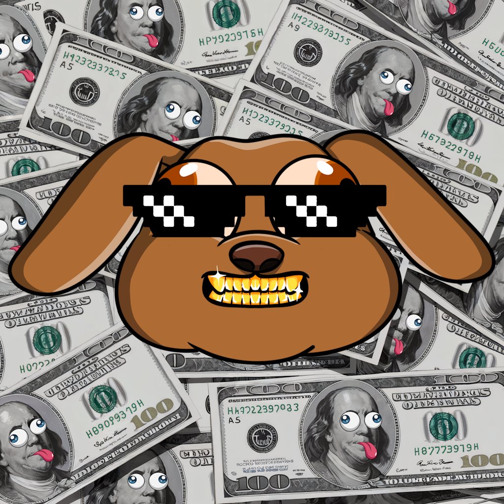 FumbleBaseDog's tweet photo. @ProTheDoge Dogs make you rich, in more than one way. Woof!

#DONTFUMBLE https://t.co/DY52Rl5dmj