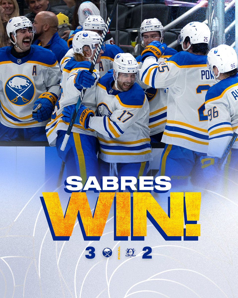 OVERTIME WIN‼️

#LetsGoBuffalo | #sabrehood