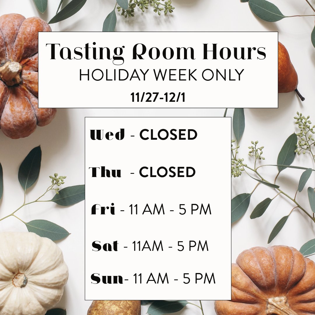 🦃 Thanksgiving Week Hours 🦃

We’re open during normal hours all week—except Thanksgiving Day, when we’ll be closed.
