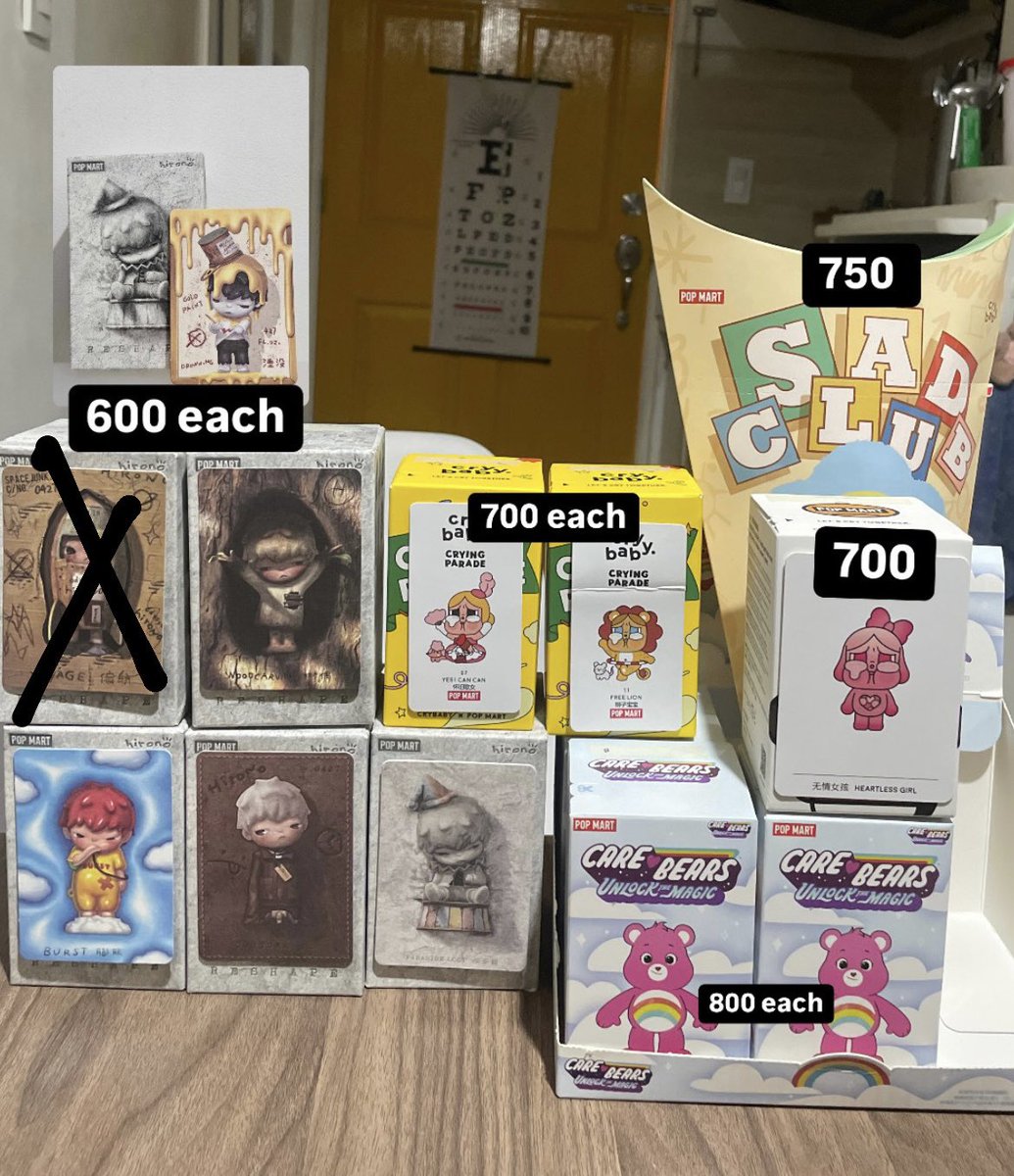 kwensunoo's tweet photo. WTS LFB 🎀

not-kpop related 

🏷️ pop mart hirono sad club cru baby reshape care bears https://t.co/cYje6KwUHP