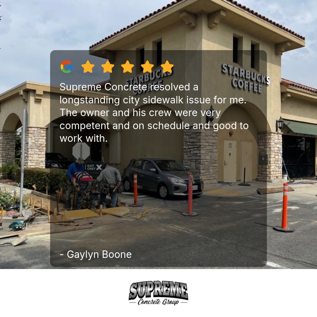 SupConcrete's tweet photo. Thanks so much for taking the time to leave a 5 star review! https://t.co/QOLja5V7hJ