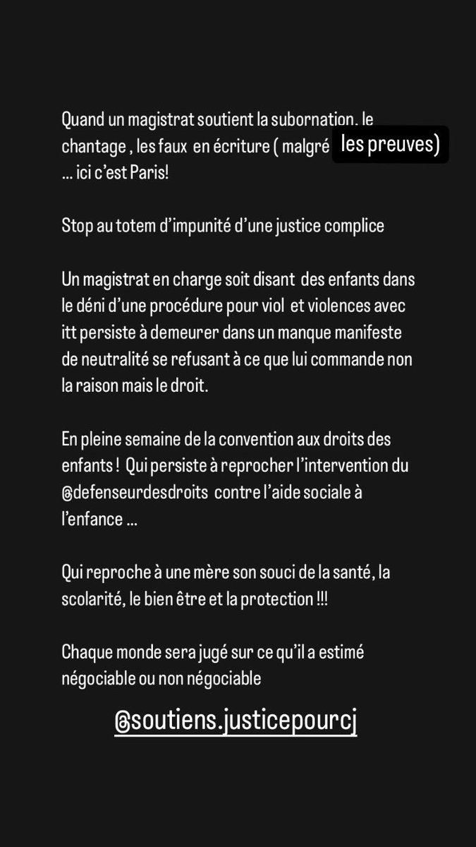 JusticePourCJ's tweet photo. Cmt est ce possible qu’un magistrat à la charge de l’enfance ignore une instruction pénale pr des faits de violences et viol ac itt UMJ pr fissure anale, ecchymoses au torse se souci du bien être davantage du mis en cause présumé agresseur que de l’enfant?honte ! https://t.co/yquIJU0Bep