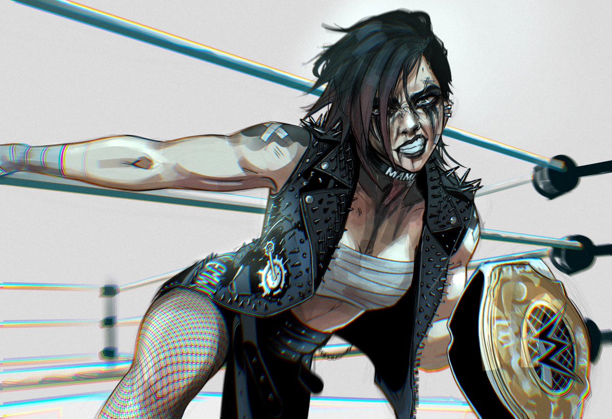 emwjpg's tweet image. I saw emo Vi fighting in the ring and I knew what needed to be done😩 #fanart #arcane #RheaRipley