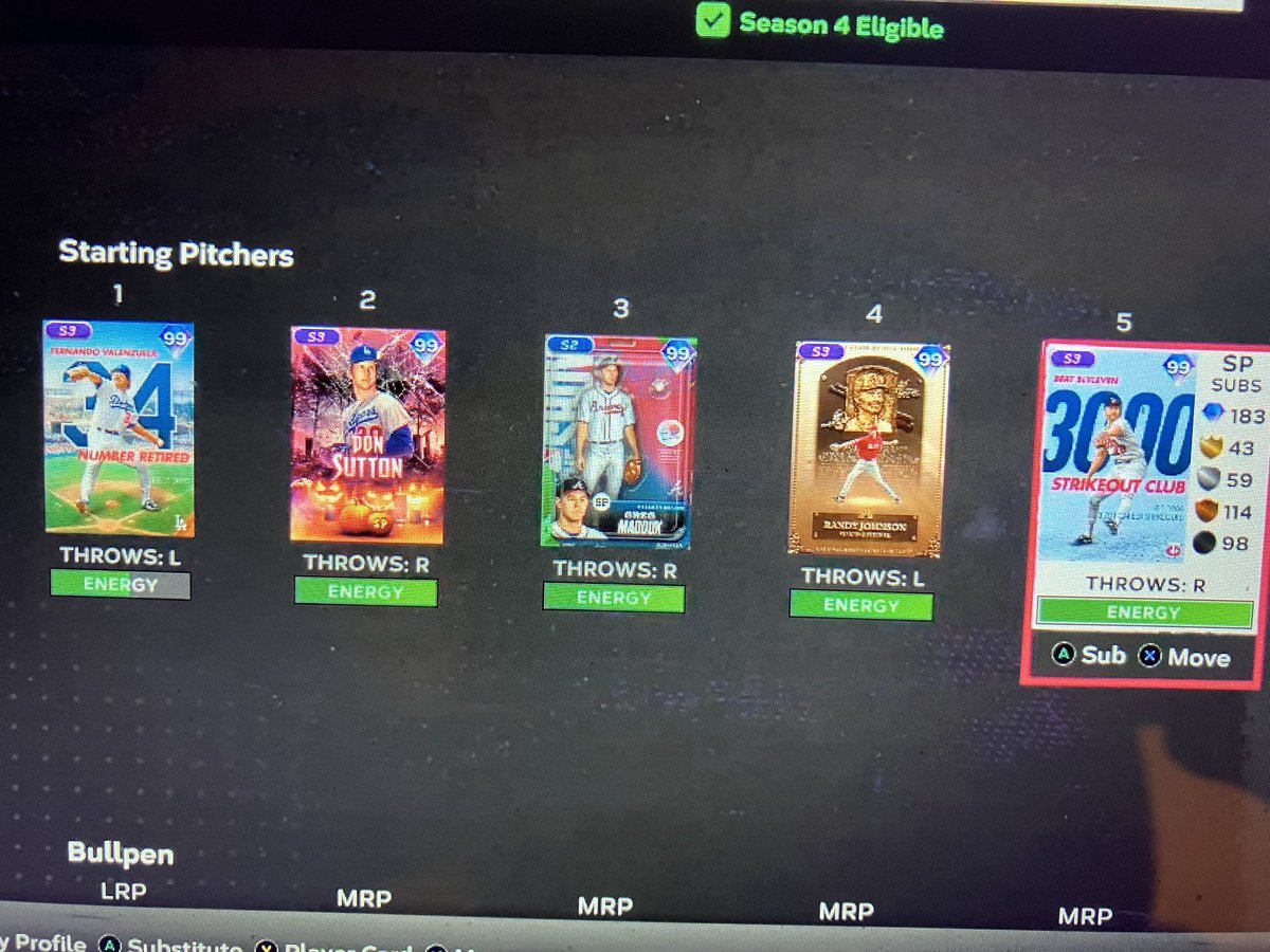JManMunch's tweet photo. @DaddyDimmuTv use the what version of the cards or whatever version you have. Also use Randy for ranked. https://t.co/SWRCUBLqsL