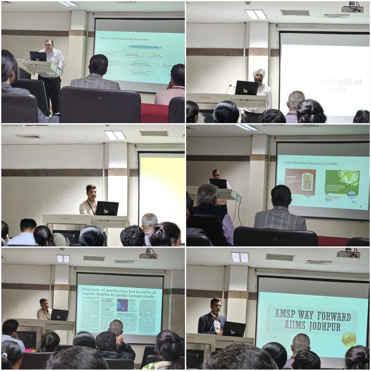 Empowering action against AMR!
AIIMS Jodhpur celebrated #WAAW2024 with an impactful session on AMR awareness, graced by Prof. G. D. Puri (Executive Director), Dr. Mahesh Devnani (Medical Superintendent), &amp; Dr. Suresh Sharma (CNO).

Expert insights by Dr. Vibhor Tak, Dr. G. K.