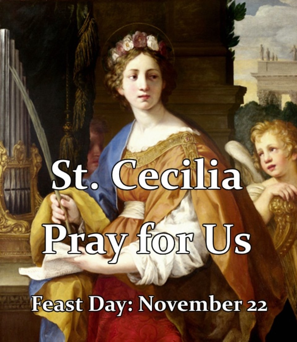 St. Michael Bolton Music (@smthunderbeats) on Twitter photo St. Cecilia, the patron saint of music, musicians and singers - pray for us ๐ <a href="/stmikesbolton/">stmikesbolton</a> St. Cecilia, the patron saint of music, musicians and singers - pray for us ๐ <a href="/stmikesbolton/">stmikesbolton</a>