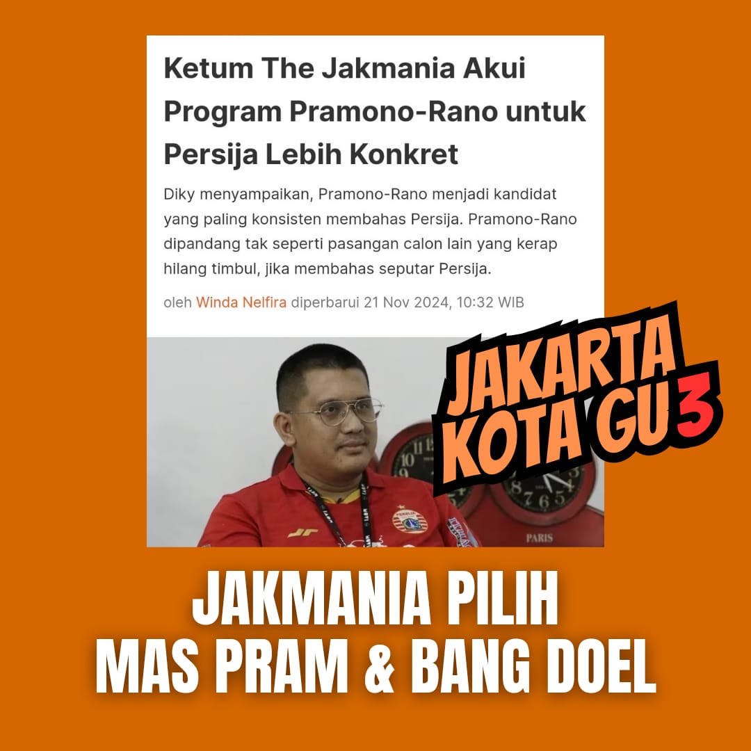 chibi_lala's tweet photo. Ayo, pilih pemimpin yg benar2 peduli olahraga terutama sepakbola, karena di balik kemajuan olahraga ada bangsa yg semakin kuat &amp; bersatu.
Suara kita, masa depan sepakbola kita!

#AkhirnyaPilihPramDoel
Hajatan Jakarta Menyala
Jawara Pram Do3l
L0-Gu3 Pram-D03l
Kit3 Semu3 Pram-D03L https://t.co/4EDwpHAZvN