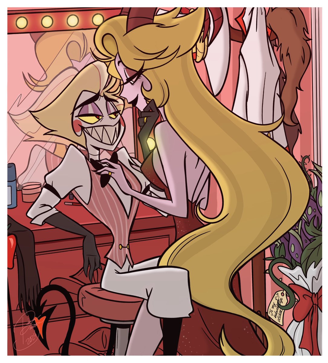 Lucylicious666's tweet photo. Backstage Visitor
#HazbinHotel #Lucilith #LuciferHazbinHotel #LilithMorningstar #LilithxLucifer #vivziepop
