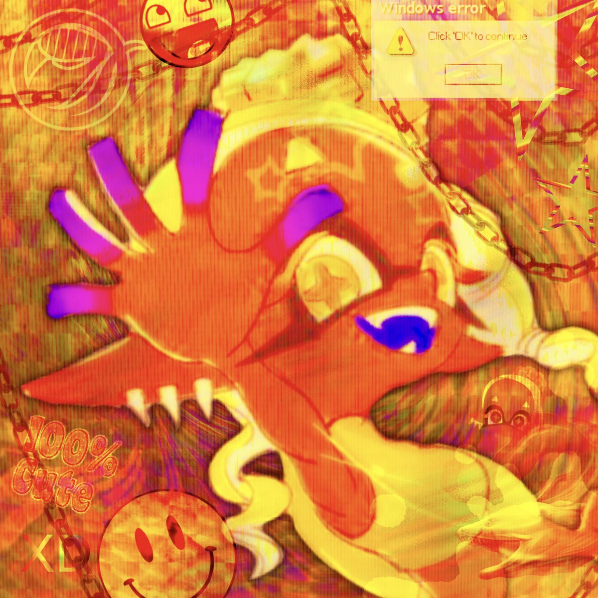 tverxe's tweet photo. i tried making those 2021 glitch pfps with deep cut . + acht 💔😇 https://t.co/BmKeeoIX1A