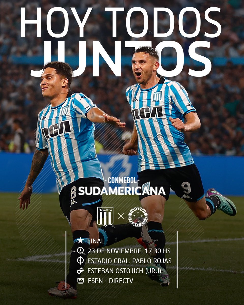 RacingClub's tweet image. ¡HOY, ACADEMIA! ¡VAMOS NOSOTROS! 💙🏆

#RacingCopa