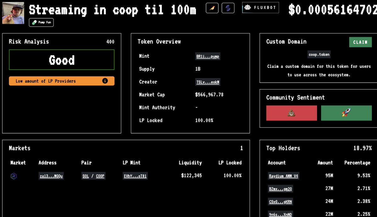FrozenSquash's tweet image. #coop rugcheck ✌️
BR1icw9sAcRVybdmnEpqNEufAi1ny7WuztkiJf2Epump
100M for sure !!!! #freeJake