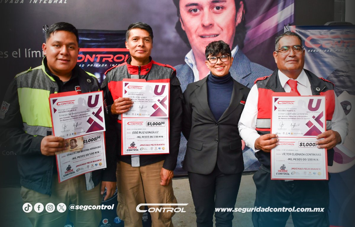 segcontrol's tweet image. 🎖En Control, nuestro mayor orgullo son nuestros guardias, quienes día a día demuestran su compromiso y dedicación. 

🙌 ¡Felicitaciones a todos los reconocidos! En Control, cada uno de ustedes es un verdadero héroe. ¡Sigamos adelante, siempre con #Contodo!

#HéroesControl