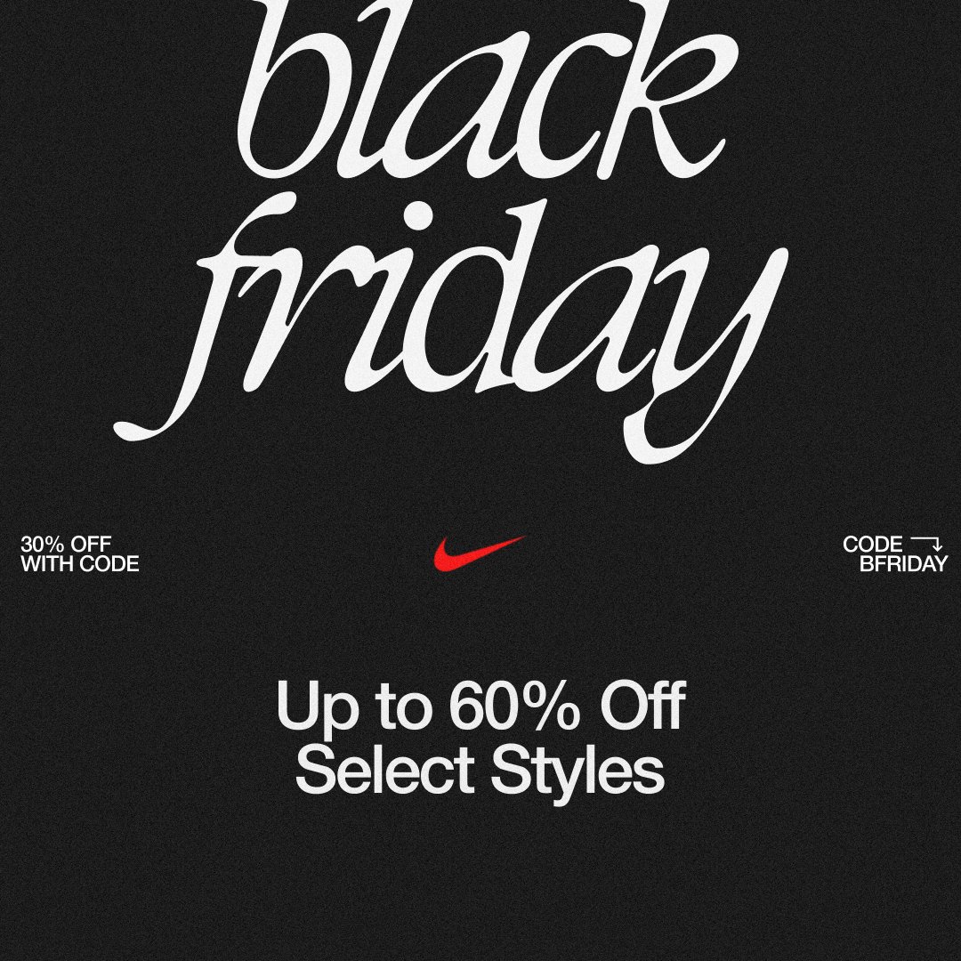 SOLELINKS's tweet photo. Ad: Black Friday Sale on Nike🚨

Extra 30% off Select Styles w/ code BFRIDAY

SHOP ALL => https://t.co/GOKwgNTgba

Jordan:https://t.co/s1KEdOJbEk
Vomero:https://t.co/9ZndFwUXlC
Dunk:https://t.co/r8HF0zOH4B
Air Max:https://t.co/RgXIAARx3m
Air Force 1:https://t.co/lvUOAqLX76 https://t.co/4uozyLYcTv