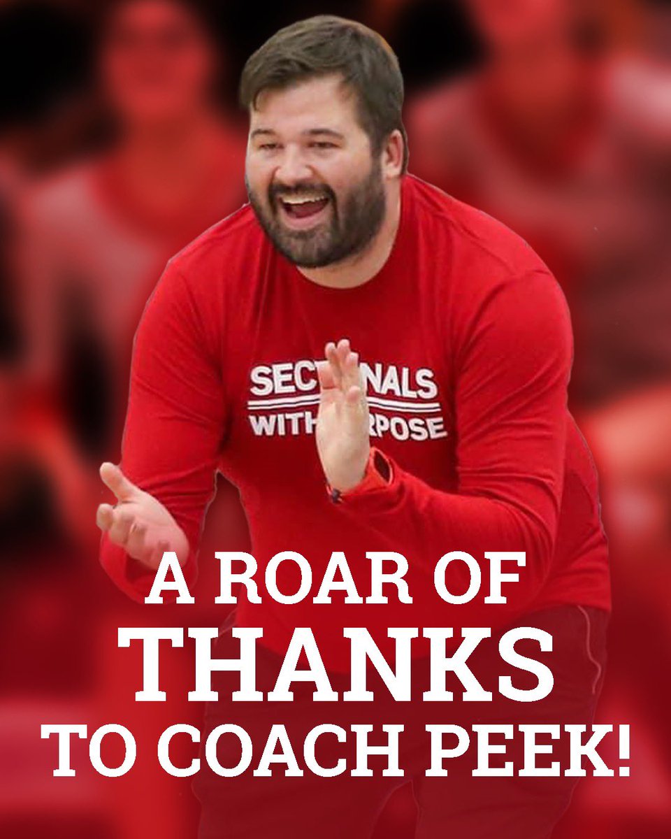 Thank you for nine great seasons, Coach Peek! Countless players and families were positively impacted by your commitment.