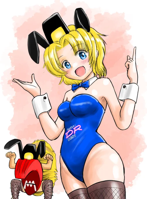#バニーガール貼って元気づけてください 