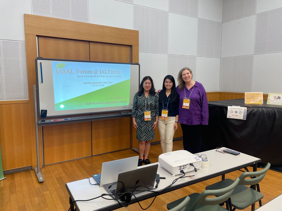 Thank you to everyone who participated in the JASAL Forum at #JALT2024 last Saturday, titled Evolutions in self-access language learning. 
It was a great event, where we got to see both old and new faces!