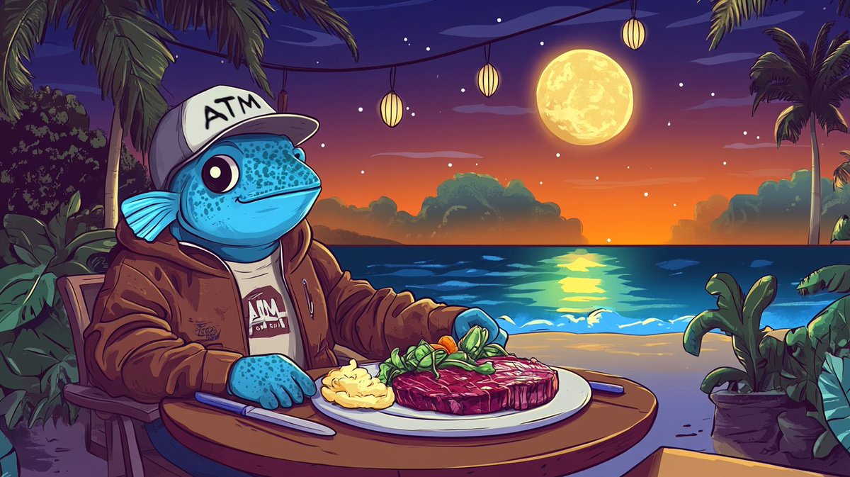 fishonatmsol's tweet photo. For the moment while I'm eating, it's like I have no worries in the world. Once I'm full, they might come back, though... $ATM https://t.co/ZzwkaUTpYM