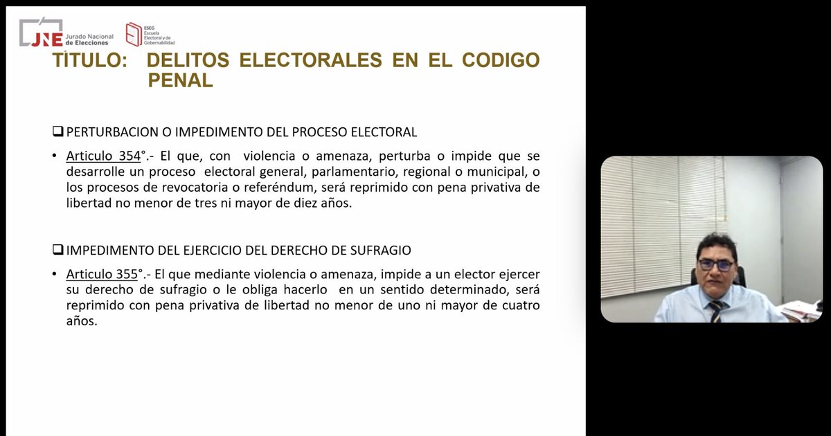 📌 Hoy, 22 de noviembre, se llevó a cabo el Módulo N° 5 de la 2da convocatoria del "Programa de Justicia Electoral para Abogados y Abogadas", a cargo de la abog. Cyntia Bustamante Huaytalla y el Dr. Ronald Angulo.