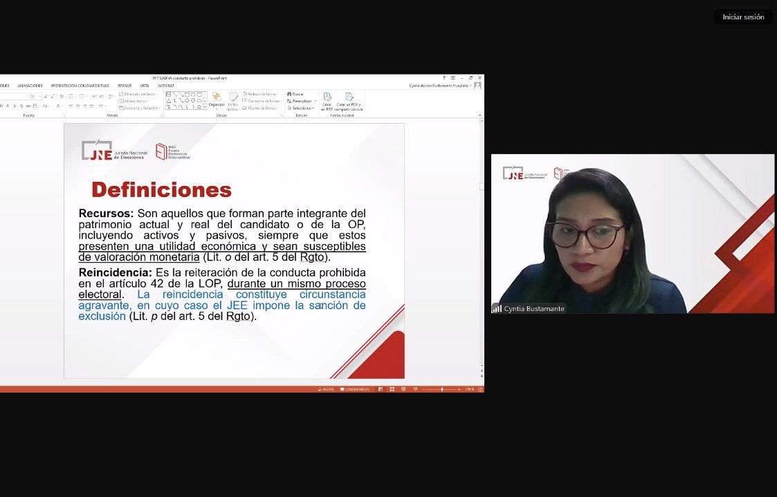 esegperu's tweet photo. 📌 Hoy, 22 de noviembre, se llevó a cabo el Módulo N° 5 de la 2da convocatoria del "Programa de Justicia Electoral para Abogados y Abogadas", a cargo de la abog. Cyntia Bustamante Huaytalla y el Dr. Ronald Angulo. https://t.co/shDYce224T