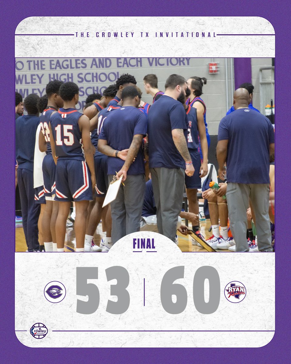 Final Score 

Crowley Eagles: 53
Denton Ryan Raiders: 60