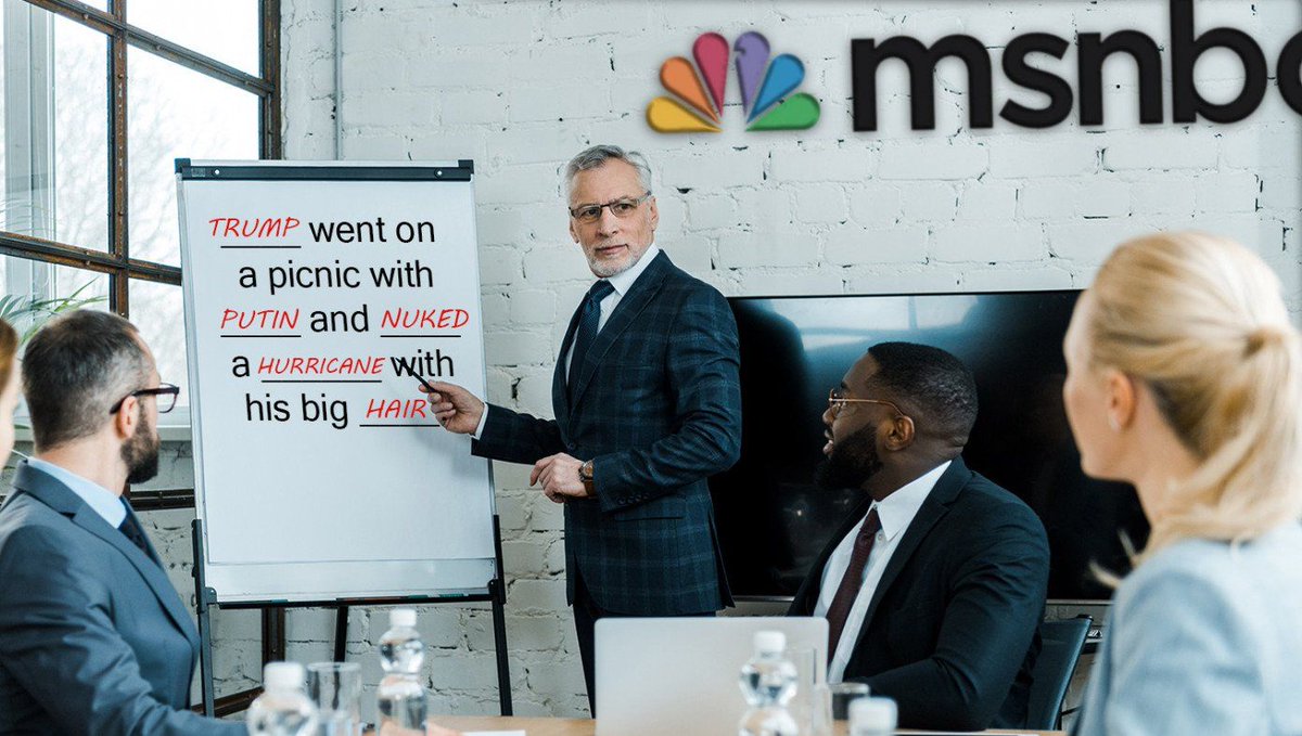 TheBabylonBee's tweet photo. MSNBC Admits They Make Up All Stories About Trump Using Book Of Mad Libs https://t.co/hTCX4l33kW https://t.co/Dd3oeFfpZt