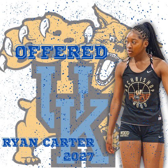 Ryan Carter (@ryancarter2027) on Twitter photo I’m excited to announce that after a great conversation this afternoon with @coachbrooksfam I have been offered a full scholarship to the University of Kentucky. Thank you so much for recognizing my hard work!!!! @kentuckywbb @exodushoops <a href="/WoodGirlsBball/">Archbishop Wood Girls Basketball</a> I’m excited to announce that after a great conversation this afternoon with @coachbrooksfam I have been offered a full scholarship to the University of Kentucky. Thank you so much for recognizing my hard work!!!! @kentuckywbb @exodushoops <a href="/WoodGirlsBball/">Archbishop Wood Girls Basketball</a>