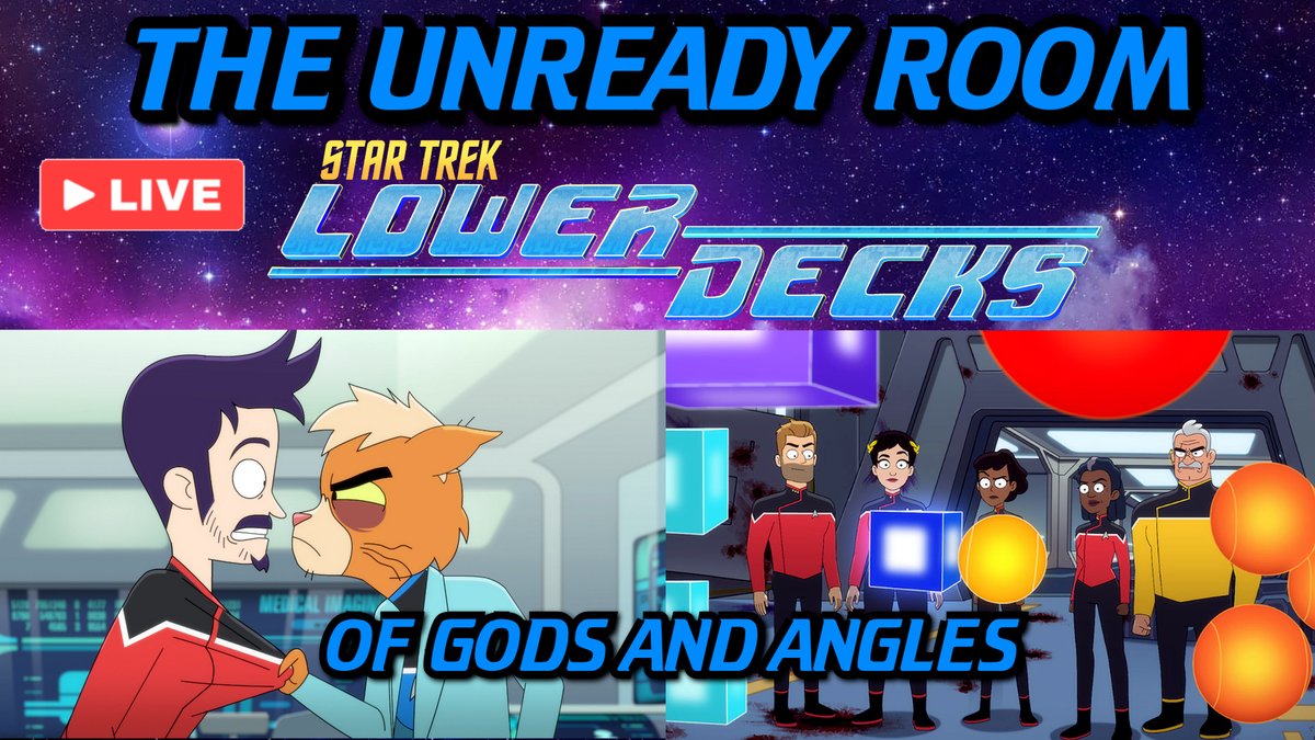 We are LIVE in #TheUnreadyRoom on Saturday, November 23rd to discuss "Of Gods and Angles," episode 6 of #StarTrekLowerDecks' fifth and final season! Join me and <a href="/Brandiwine12/">Brandi Jackola</a> at 2pm Eastern (11am Pacific)! #StarTrek #LowerDecks 
youtube.com/watch?v=ZjASP4…