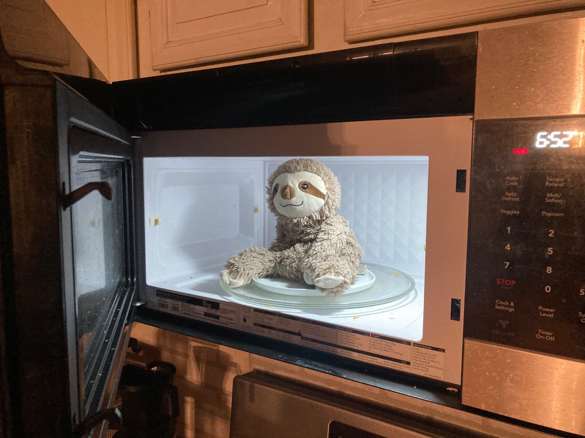 My daughter has this stuffed animal that you can heat up prior to cuddling with. I always feel like a psychopath doing this