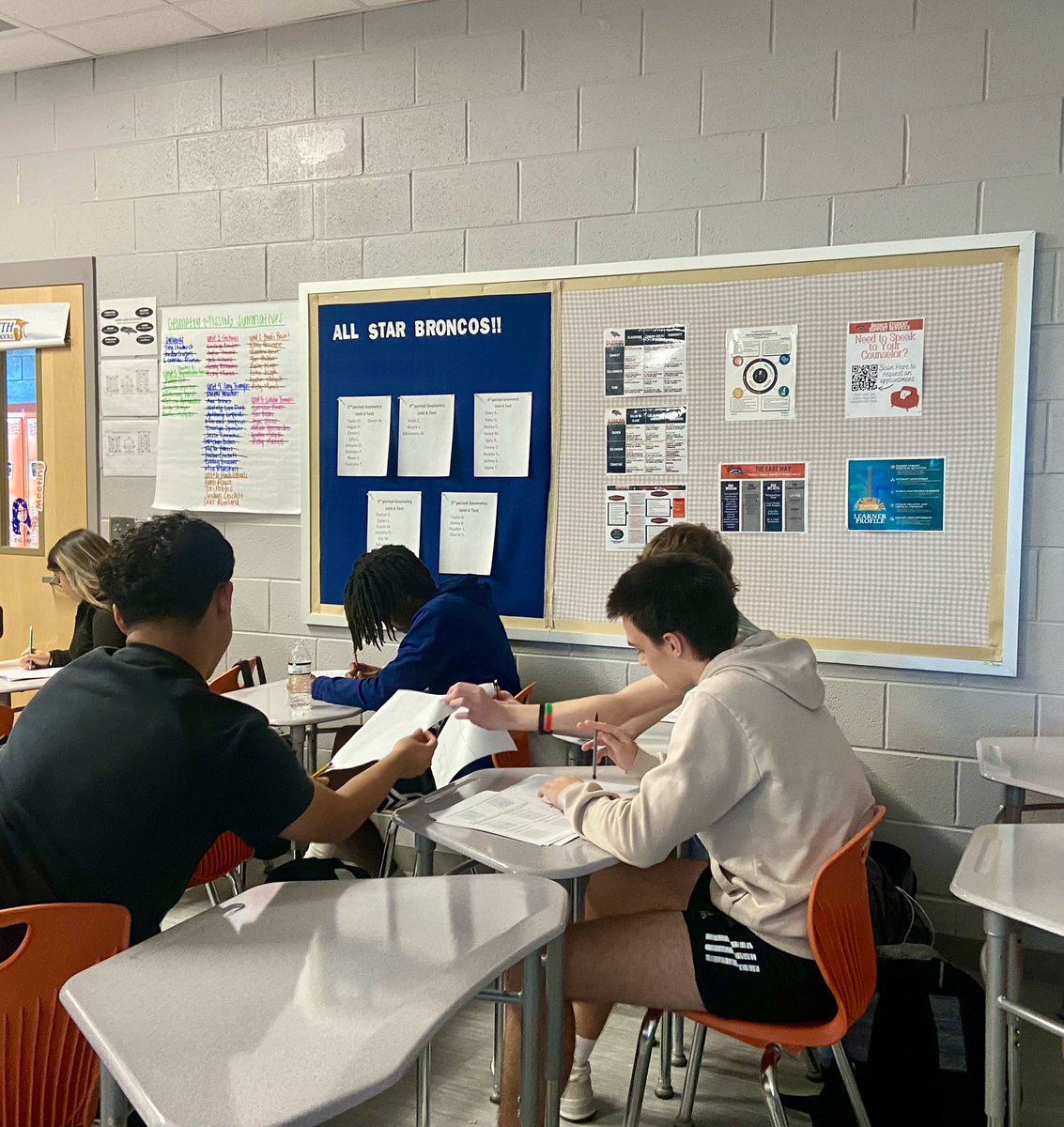 What a great week @ EFHS! Engagement structures in action!Students using Quiz, Quiz, Trade to review transformations in Turk’s Geometry class!
<a href="/EastForsythHS/">East Forsyth HS</a> 
#theeastway
#E-Team