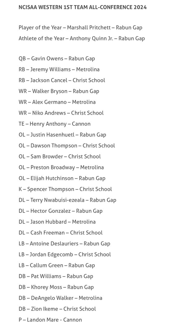 anthonyquinnjr's tweet image. Beyond blessed to be a state champion , Conference Athlete of The Year, and First Team NCISAA All State as a RB...I want to thank for my Lord &amp;amp; Savior Jesus Christ for allowing me to showcase my talents and come out victorious to end my High School career!!
