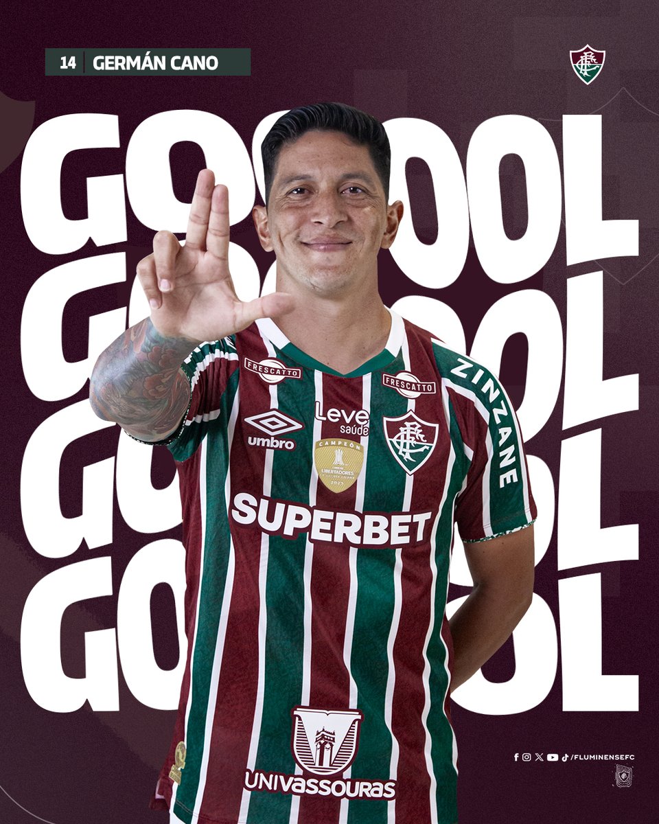 FluminenseFC's tweet photo. GERMAAAAAAAAAAAAAAAAAAAAAAAAAAAANNNN CAAANO EMPATA TUDO NO MARACA! VAAAMOS VIRAR, NENSE! https://t.co/yeY06brhVq