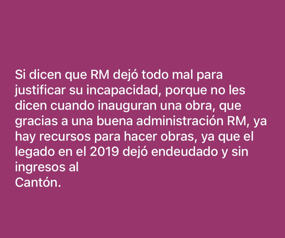 TaniaM71's tweet photo. La razón no pide fuerzas, todo cae por su propio peso, cuenta regresiva para un CAMBIO en el Canton. https://t.co/GYK5RQC8pv