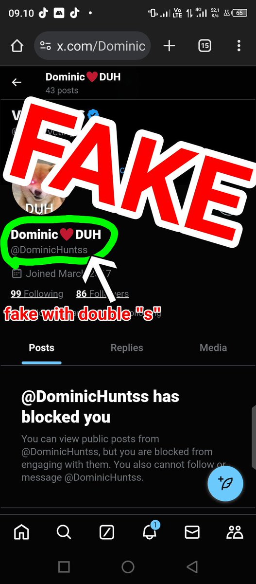 DominicHunts's tweet image. ❗ATTENTION GUYS !! 
BEWARE OF THIS CLONER 
PLEASE I AM THE REAL @DominicHunts 
if there any suspicious activity from the fake @DominicHuntss (with double &quot;s&quot; ) ITS NOT ME !! 

BE CAREFUL PLEASE !!

@Touring540  
@Unrecycling