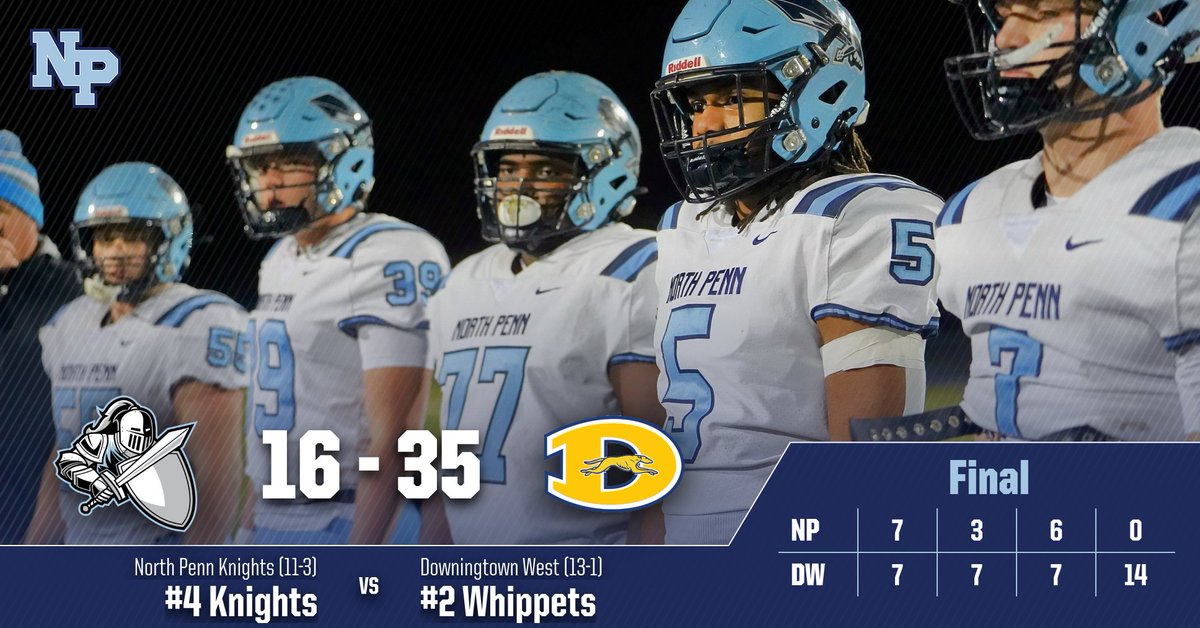 Our road comes to an end tonight, but it’s been a heck of a journey. Congrats to our Knights on a tremendous season. ⚔️🏈