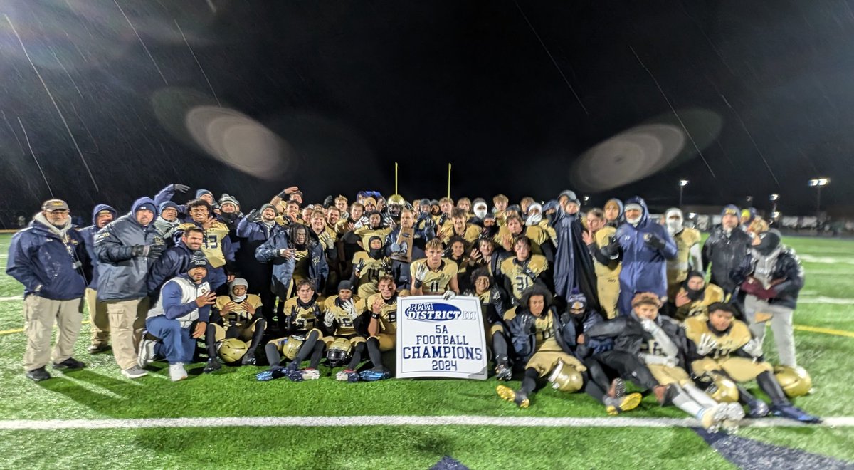 PIAA District III Class 5A football champions Bishop McDevitt which topped Exeter Township 48-14