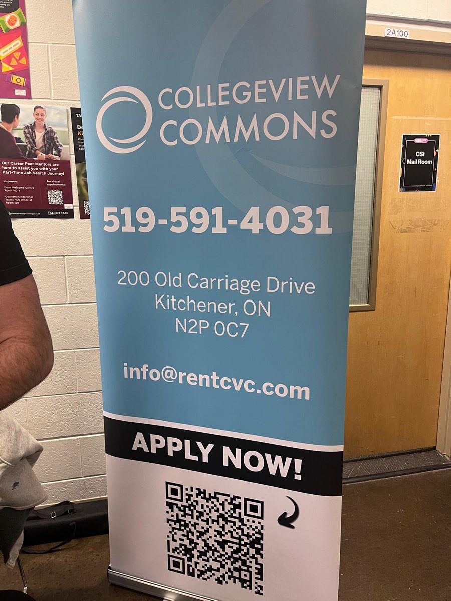 sudheep1502's tweet image. Looking for student accommodation near Conestoga Doon Campus? Explore Collegeview Commons for comfortable and convenient living!
Call us or Scan the QR code below to learn more and book your spot today!
#StudentHousing #ConestogaLife #CollegeviewCommons #wanderLanes #Student