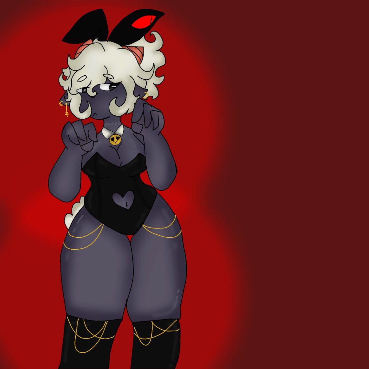 _NereTheDemon_'s tweet photo. Lamby and her bunny suit~
#CultoftheLamb #Lamb #cotl #au https://t.co/VO4MzVzil9