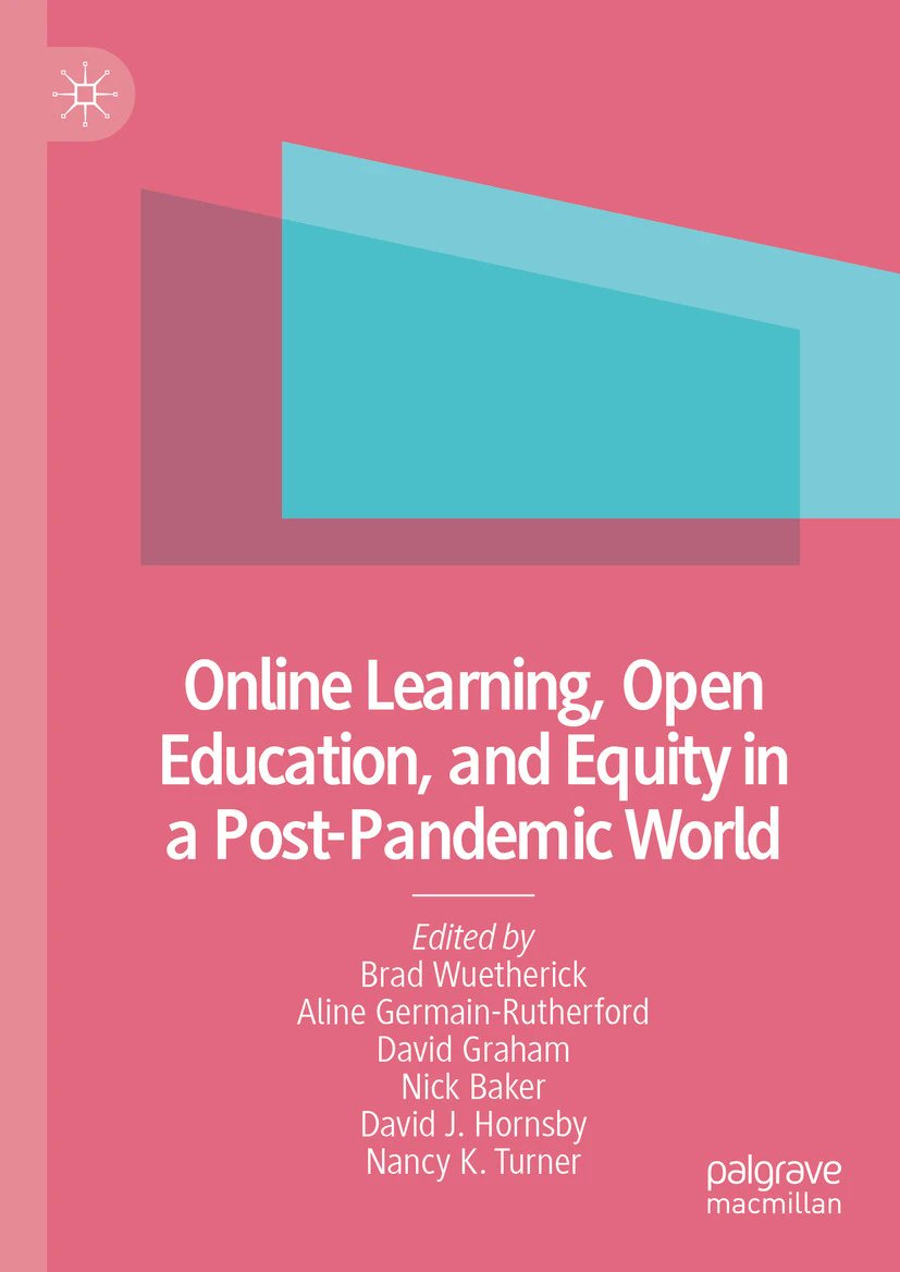 Pat Maher, PhD | 🇨🇦 (@drpatmaher) on Twitter photo My latest publication, on "Supporting Equity in Online Learning during COVID-19" is now out. link.springer.com/chapter/10.100… Great to work with <a href="/heathercurrll/">Heather Carroll</a> <a href="/JillMcsweeney/">Dr. Jill McSweeney</a> <a href="/McCollumBrett/">Brett McCollum</a> <a href="/kwscholz/">Kyle Scholz</a> <a href="/bwuetherick/">Brad Wuetherick</a> and many other authors on this book chapter. My latest publication, on "Supporting Equity in Online Learning during COVID-19" is now out. link.springer.com/chapter/10.100… Great to work with <a href="/heathercurrll/">Heather Carroll</a> <a href="/JillMcsweeney/">Dr. Jill McSweeney</a> <a href="/McCollumBrett/">Brett McCollum</a> <a href="/kwscholz/">Kyle Scholz</a> <a href="/bwuetherick/">Brad Wuetherick</a> and many other authors on this book chapter.