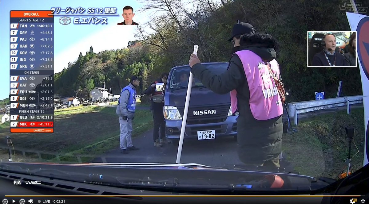 KK4_660cc's tweet photo. SS12がキャンセルになった原因がこれ
SSに侵入してきてごねてる一般車(日産キャラバン？)
しかも警察も来てるらしい

#WRC #WRCjp #ラリージャパン 
#ラリージャパン2024 #RallyJapan 
#RallyJapan2024 #RJ2024 https://t.co/FfyBUmC0ex