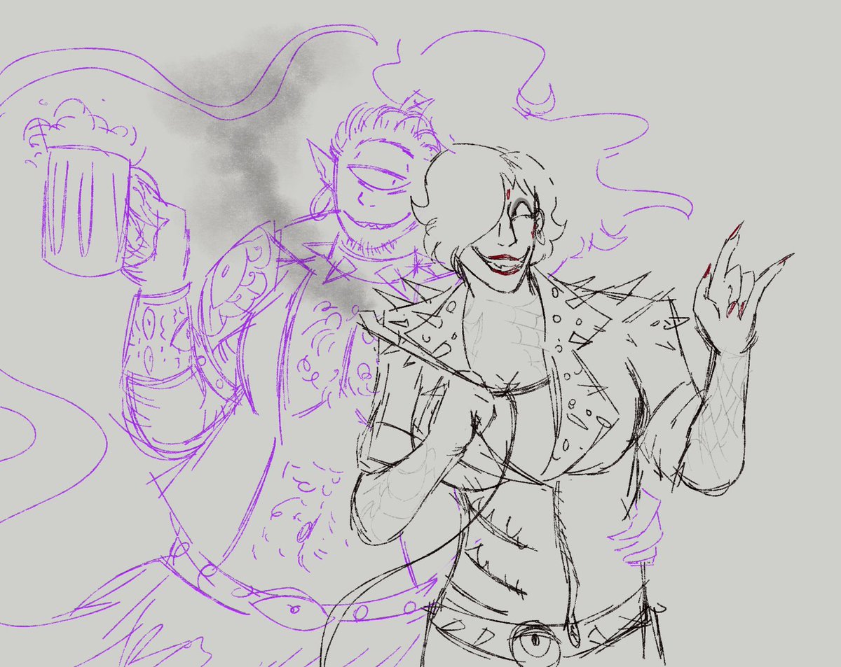 Captain_SidFuka's tweet photo. Random drop of Sado sketches in recent months uhh
Oh, and best friend Vallamir, yeah
#TheHex #DanielMullinsGames https://t.co/6WEwqfqPBM