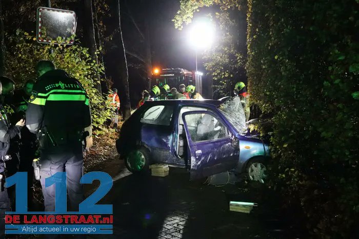 112 melding Ernstig ongeval Sprang-Capelle met drie gewonden