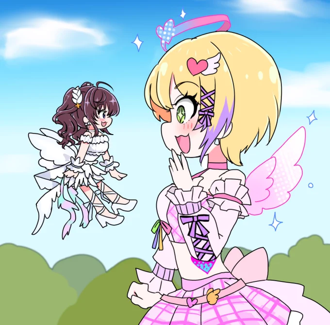 しきフレ「おんなじ目線だね!」 