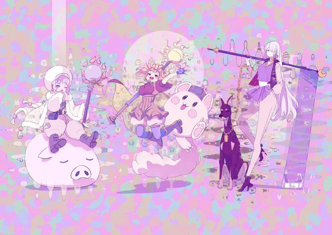 ヘッダーのイラストでぎだ!このぐにゃぐにゃはAI対策とかじゃなくてそういう画風です! 