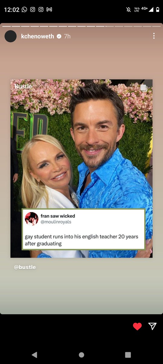 moulinroyals's tweet photo. KRISTIN CHENOWETH POSTED MY TWEET ON HER STORY https://t.co/DLPIi3C1xL