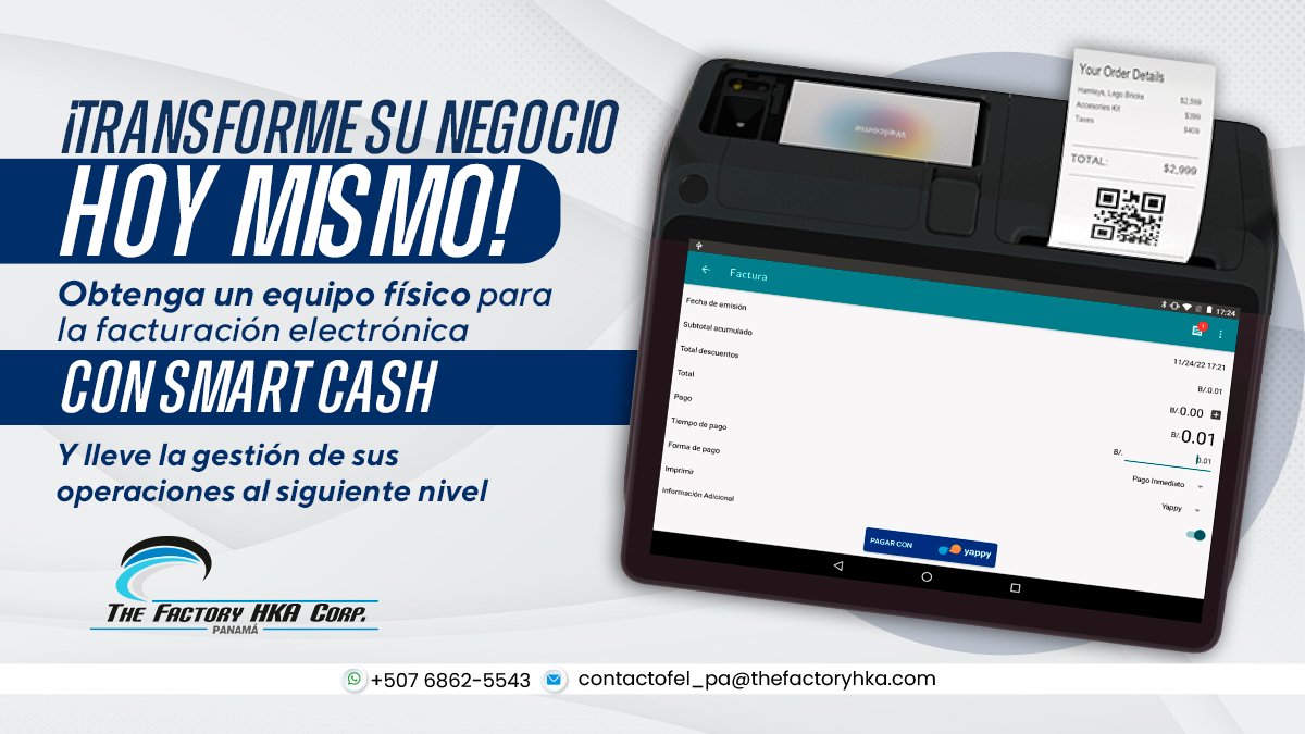 the_factorypac's tweet photo. Con nuestra App Dmóvil, tus procesos de venta nunca habían sido tan simples. Optimiza y crece con nosotros. #AppDmóvil #Ventas #TheFactoryHKA
¡Pide una asesoría ahora!
📞+507 6862. 55.43  📩contactofel_pa@thefactoryhka.com
📍O visítanos en Av. La Paz, entre calles 74A y 75 https://t.co/Izo7vedQ9Z