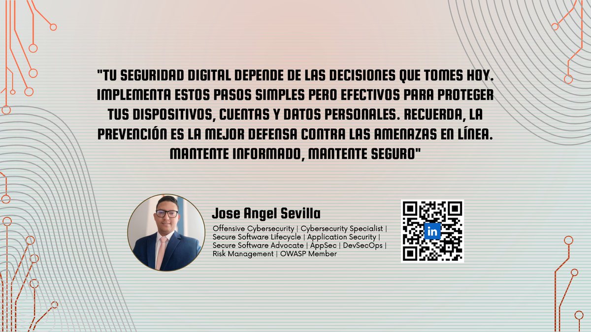 Sevilla1J's tweet photo. 🔐 No pongas en riesgo tu seguridad digital. ¡Actúa ahora y mantente informado! 🔐 https://t.co/URxe3aXZgi