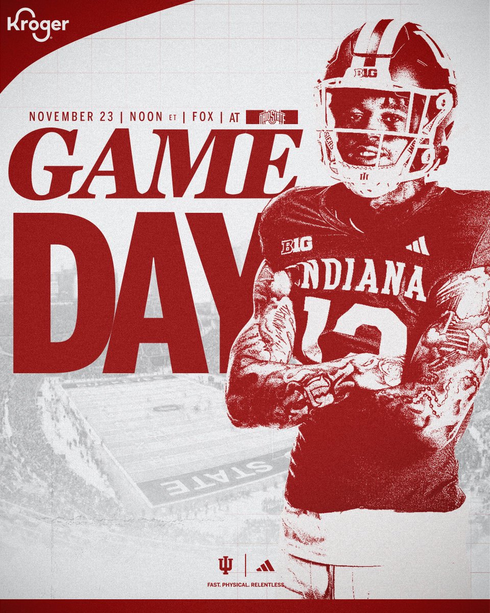 IndianaFootball's tweet image. A top-five matchup on the road. 

📺 FOX 
📻 bit.ly/3AKEFFX