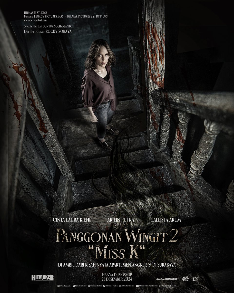 Teaser poster
 Nantikan film Panggonan Wingit 2 “Miss K” di bioskop mulai 25 Desember 2024.

@hitmakestudios 
#PanggonanWingit2MissK #FilmPanggonanWingit2MissK #FilmPW2MissK #HitmakerStudios